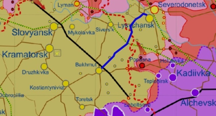 Траса «Лисичанськ-Бахмут», яку намагаються захопити окупанти