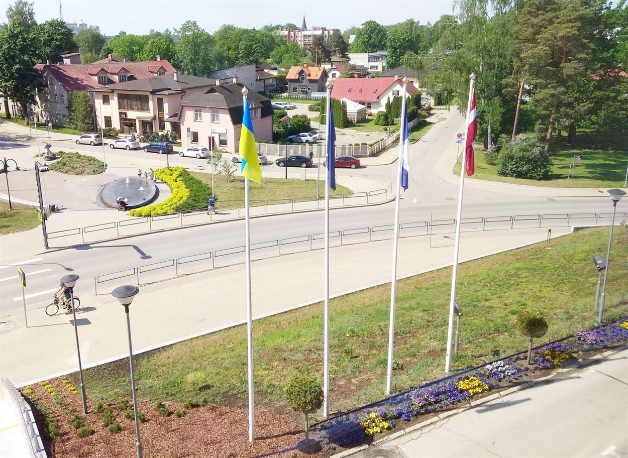 Український прапор у Латвії