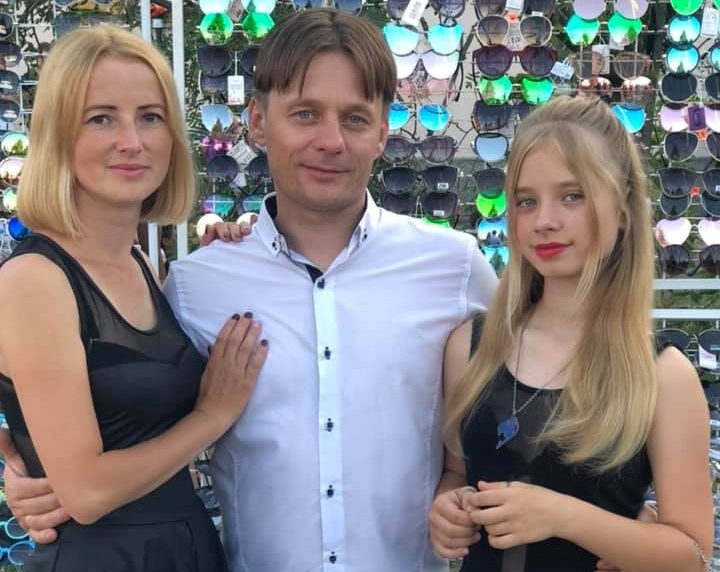 Володимир з дружиною та дочкою