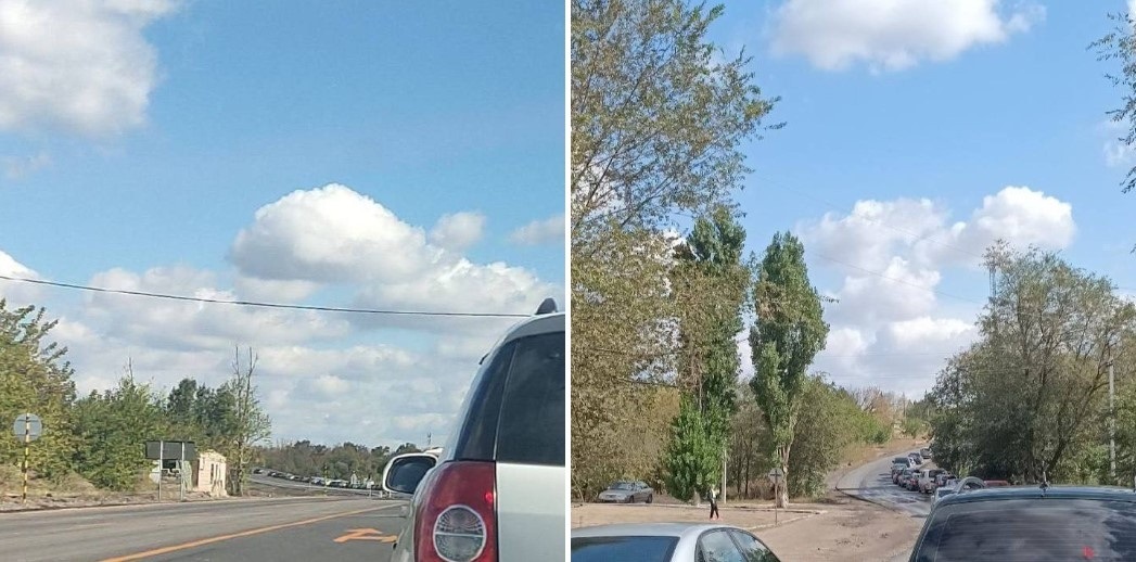 Жителі окупованої Луганщини вишикуються у кілометрові черги аби проїхати до Ростов на закупівлю продуктів, 18,09.2023