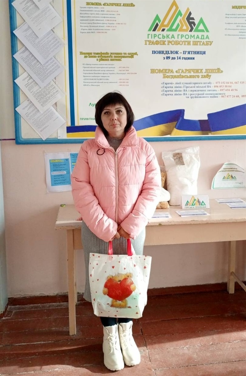 Протягом тижня майже 1200 внутрішньо переміщених осіб з Луганщини отримали допомогу в гуманітарних хабах, 06.11.2023