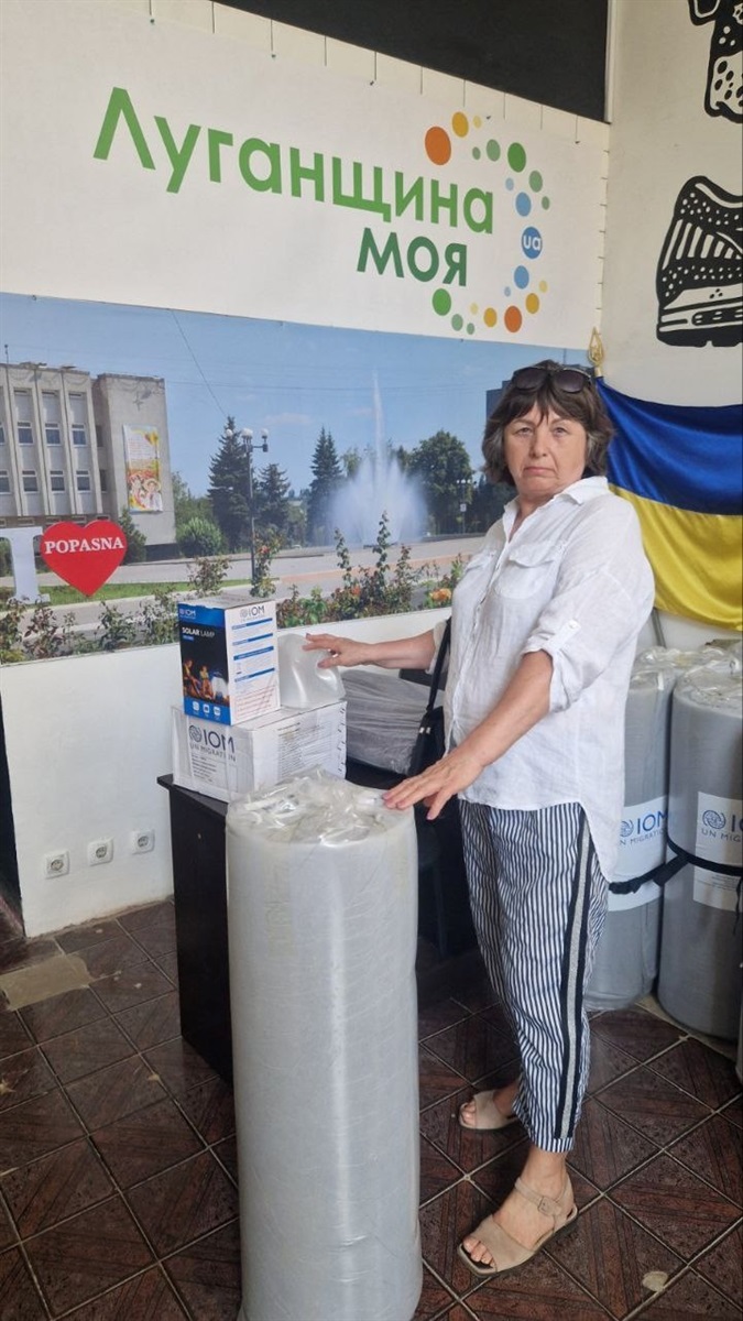 Гумхаб Попаснянської громади видавав у Харкові гуманітарку від МОМ, 22.07.2024